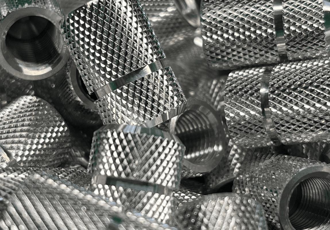 Aluminium turned parts machined by Leaside Turned Parts