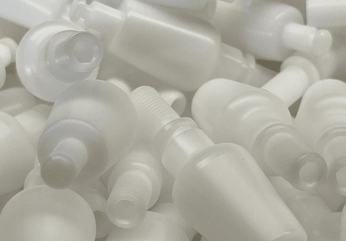 high volume CNC turned plastic components
