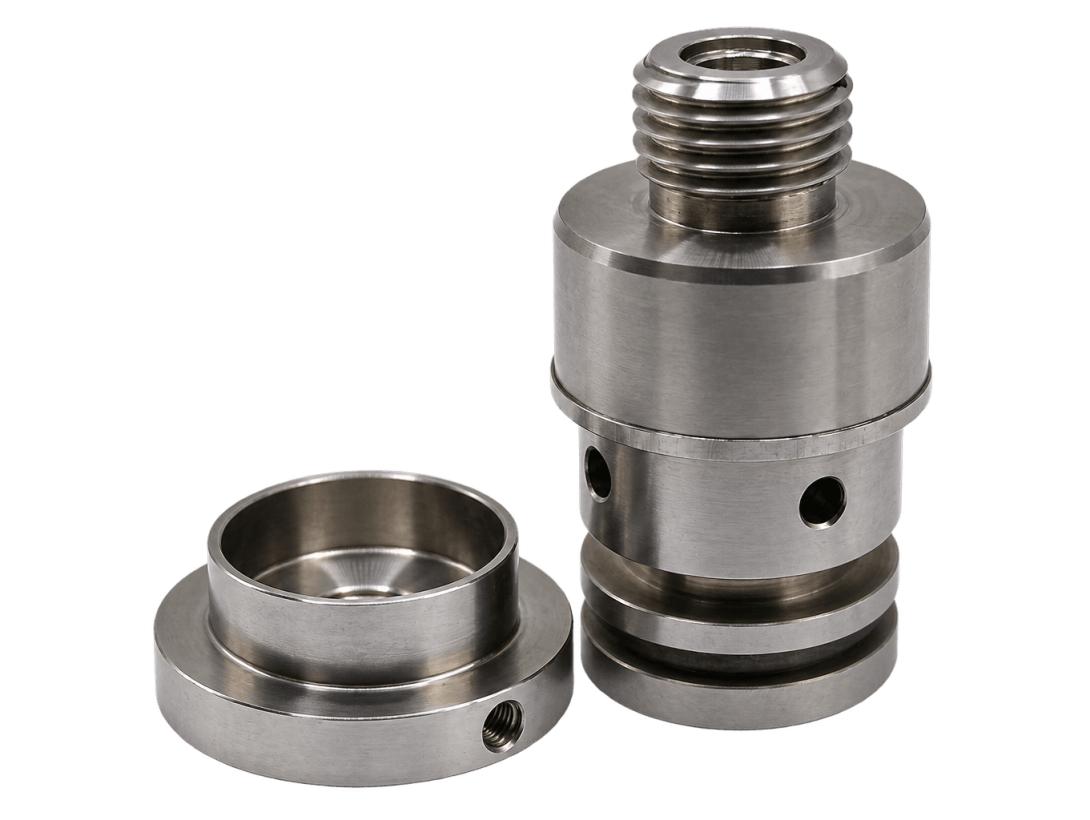 Precision stainless steel CNC turned and milled components